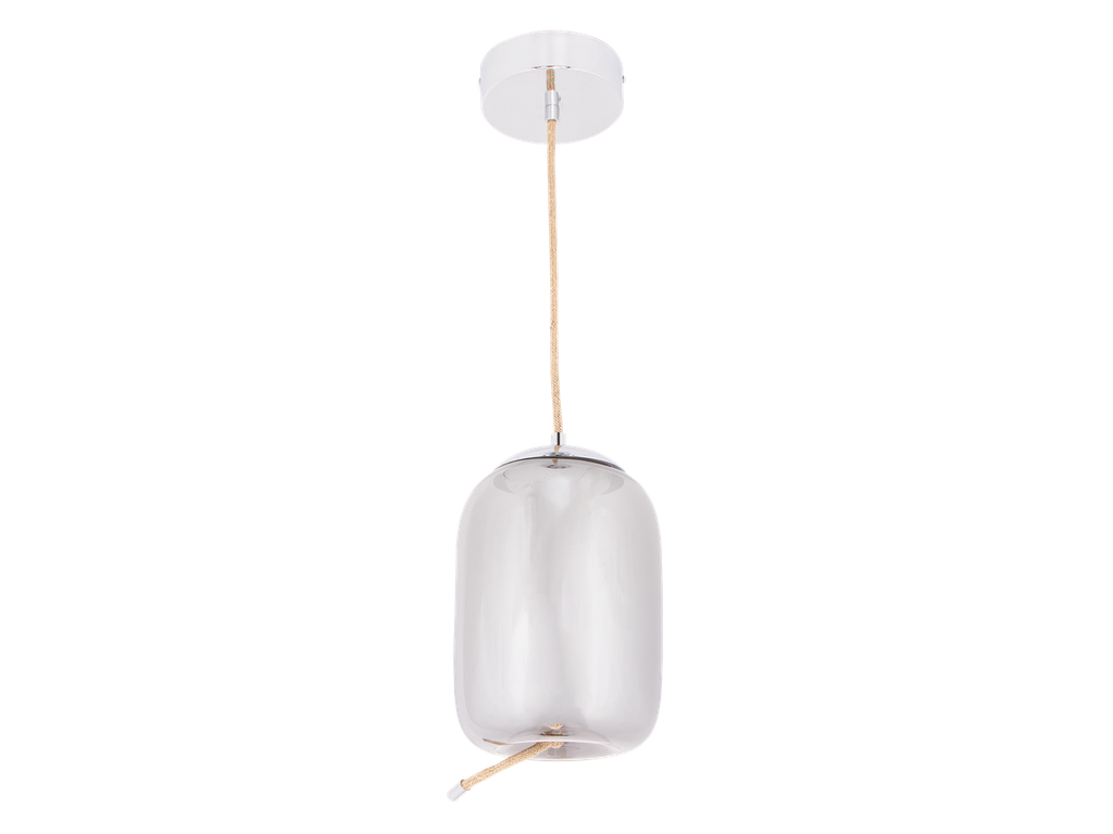 SUSPENSION LED D18 H150 GAURA (10W,GRIS+FUMEE,3000K)