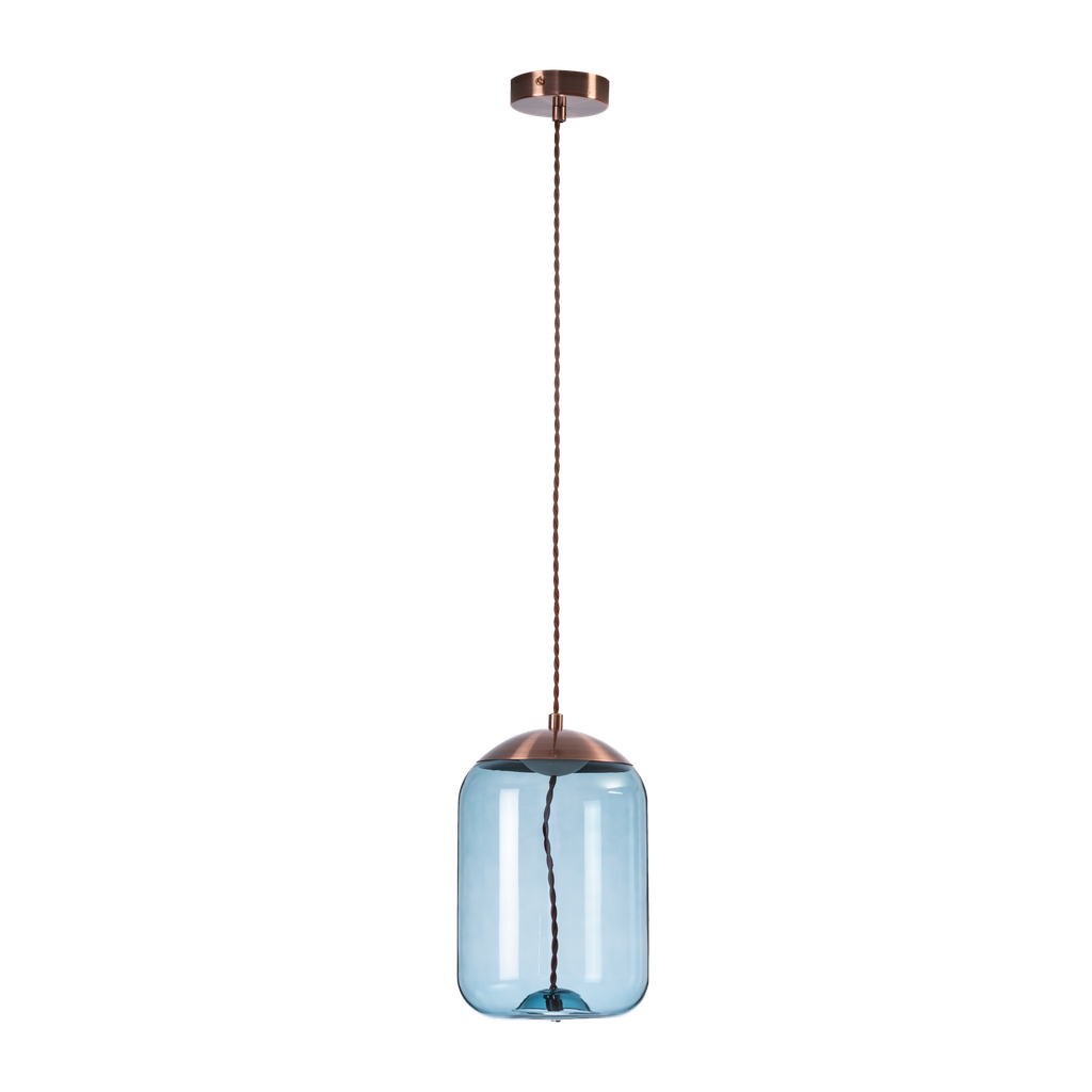 SUSPENSION LED D180 H260 (CUIVRE+VERRE,3000K)
