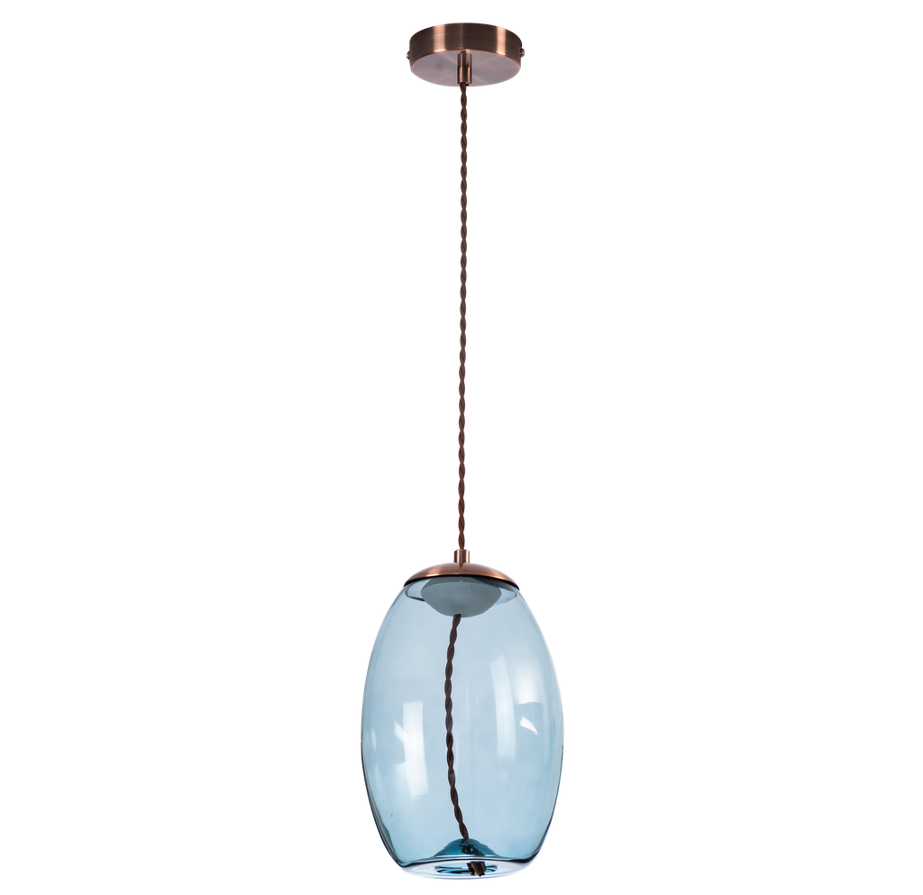 SUSPENSION LED D170 H270 (CUIVRE+VERRE,3000K)