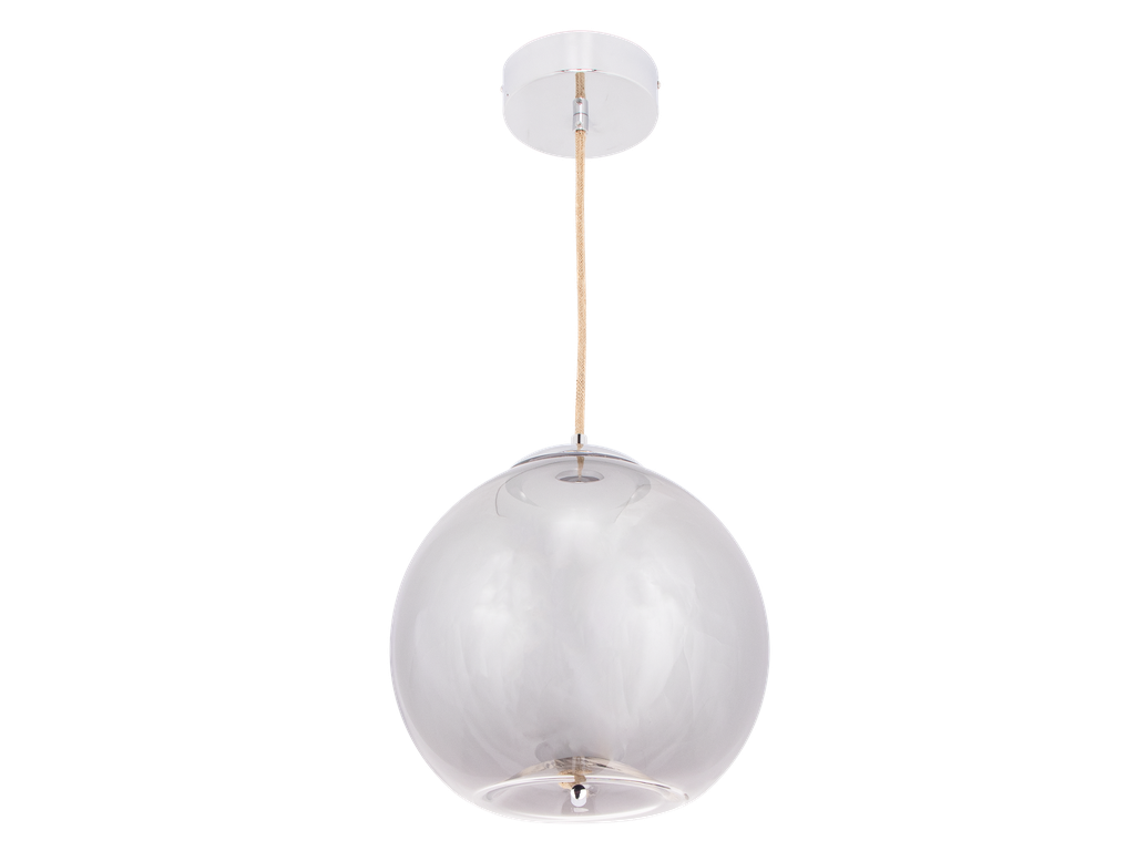 SUSPENSION LED  D30 H150 (10W,GRIS+FUMEE,3000K)