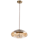 SUSPENSION LED D310 H130 (ANTIQUE BRASS+VERRE,3000K)