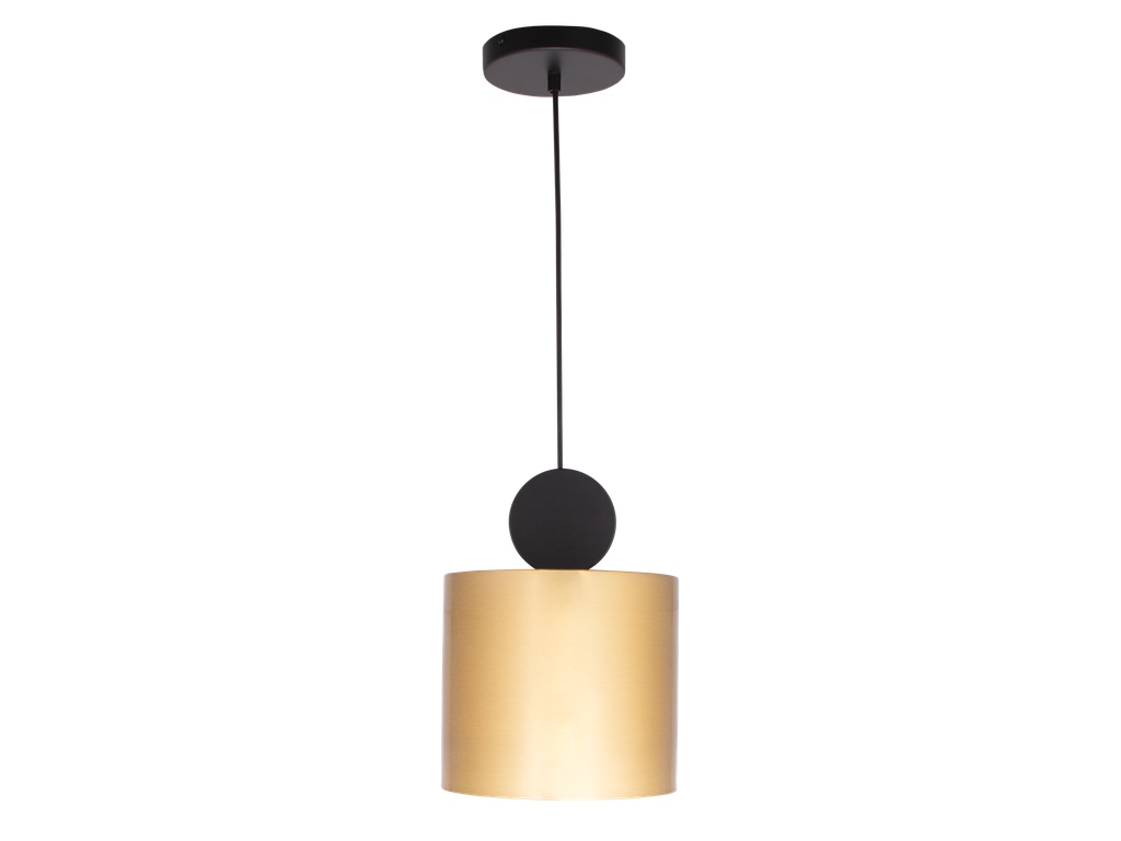SUSPENSION LED D230 H280 (18W,NOIR+DORE,3000K)