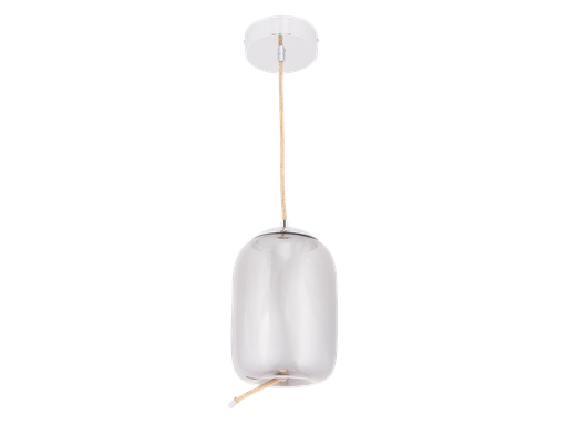 [803-GAURA-010] SUSPENSION LED D18 H150 GAURA (10W,GRIS+FUMEE,3000K)