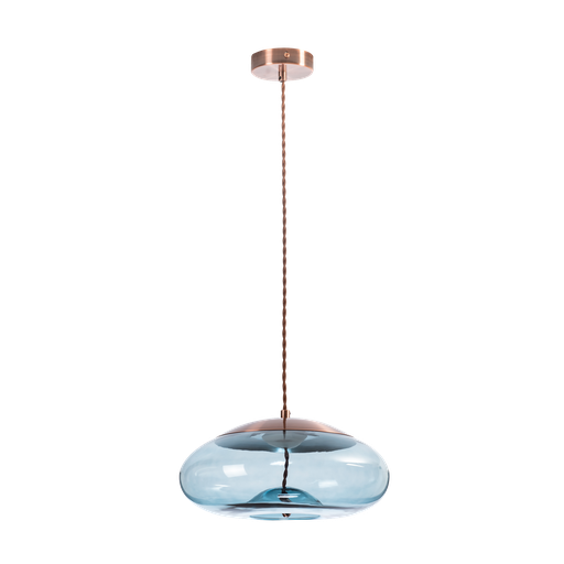[803-GAURA-114] SUSPENSION LED  D310 H130 (CUIVRE+VERRE,3000K)