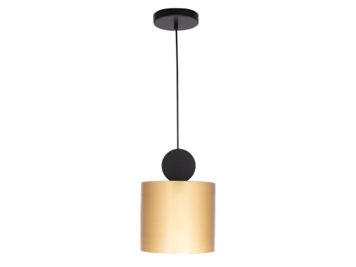 [803-LENA-003] SUSPENSION LED D230 H280 (18W,NOIR+DORE,3000K)